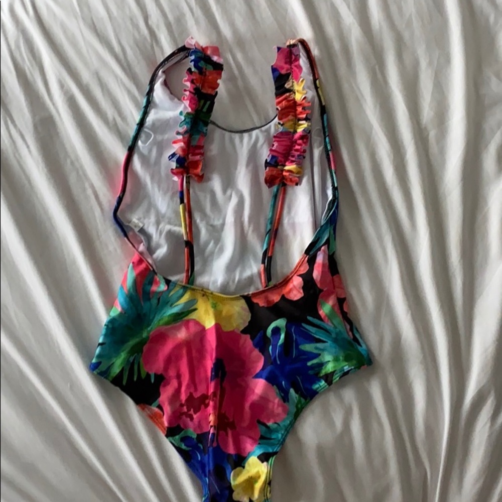 Retro Floral One Piece Swim